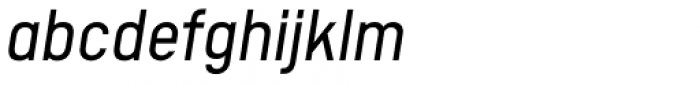 Calps Sans Semi Light Italic Font LOWERCASE
