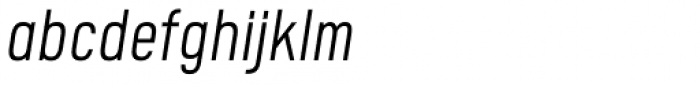 Calps Sans Slim Light Italic Font LOWERCASE