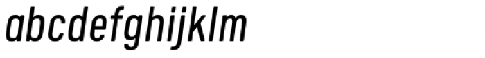 Calps Slim Semi Light Italic Font LOWERCASE