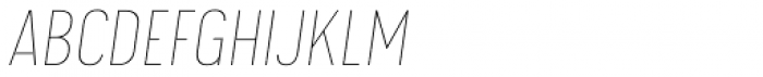Calps Slim Thin Italic Font UPPERCASE