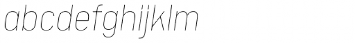 Calps Thin Italic Font LOWERCASE