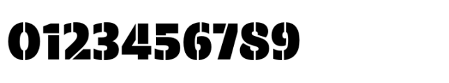 Calton Black Stencil Font OTHER CHARS