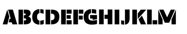 Calton Black Stencil Font UPPERCASE