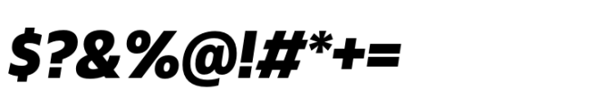 Calton Extra Bold Italic Font OTHER CHARS