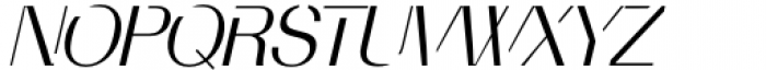 Calton Hosvesk Thin Italic Font UPPERCASE