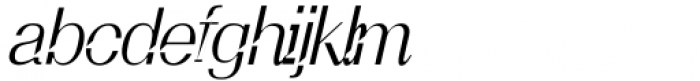 Calton Hosvesk Thin Italic Font LOWERCASE