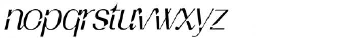 Calton Hosvesk Thin Italic Font LOWERCASE
