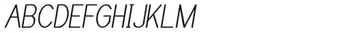 Caluminy Compact Oblique Font UPPERCASE