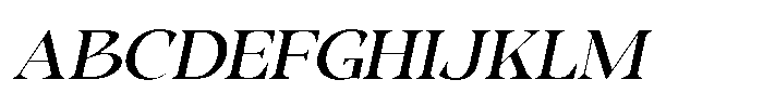 Caluxe Oblique Font UPPERCASE