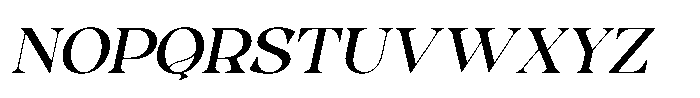 Caluxe Oblique Font UPPERCASE
