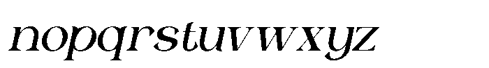 Caluxe Oblique Font LOWERCASE