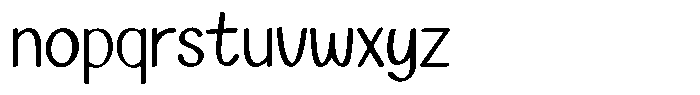 Calvero Reguler Font LOWERCASE