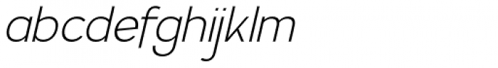 Calvin Light Italic Font LOWERCASE