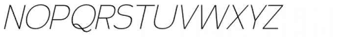 Calvin Ultralight Italic Font UPPERCASE