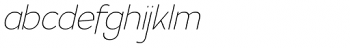 Calvin Ultralight Italic Font LOWERCASE