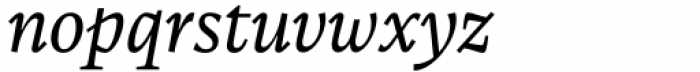 Calvino Book Italic Font LOWERCASE