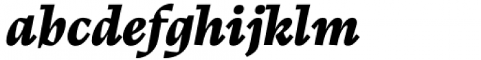 Calvino Extrabold Italic Font LOWERCASE