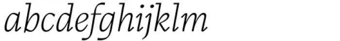 Calvino Extralight Italic Font LOWERCASE
