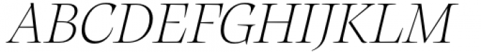 Calvino Grande Extralight Italic Font UPPERCASE