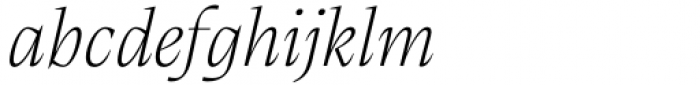 Calvino Grande Extralight Italic Font LOWERCASE
