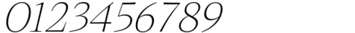 Calvino Grande Thin Italic Font OTHER CHARS