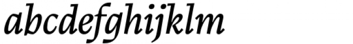 Calvino Italic Font LOWERCASE