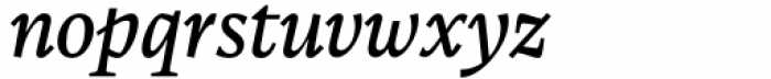 Calvino Italic Font LOWERCASE