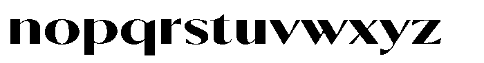 Calvion Sans Calvion Black Expanded Font LOWERCASE