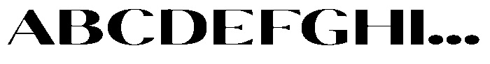 Calvion Sans Calvion Black Extra Expanded Font UPPERCASE