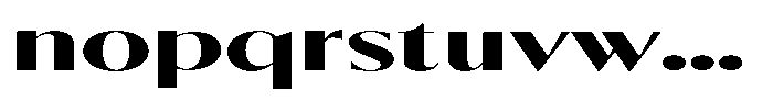Calvion Sans Calvion Black Extra Expanded Font LOWERCASE