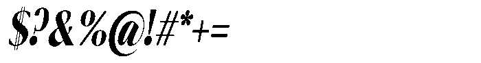 Calvion Sans Calvion Black Slanted Condensed Font OTHER CHARS