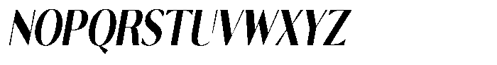 Calvion Sans Calvion Black Slanted Condensed Font UPPERCASE