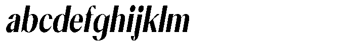 Calvion Sans Calvion Black Slanted Condensed FONT