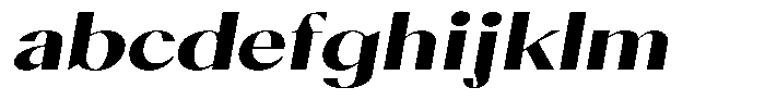 Calvion Sans Calvion Black Slanted Expanded FONT