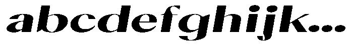 Calvion Sans Calvion Black Slanted Extra Expanded FONT