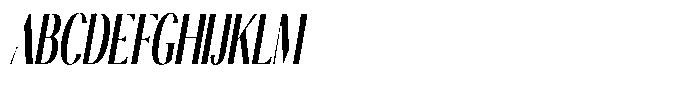 Calvion Sans Calvion Black Slanted Ultra Condensed Font UPPERCASE