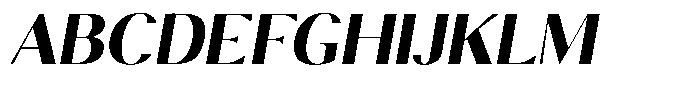 Calvion Sans Calvion Black Slanted Font UPPERCASE