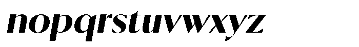 Calvion Sans Calvion Black Slanted Font LOWERCASE