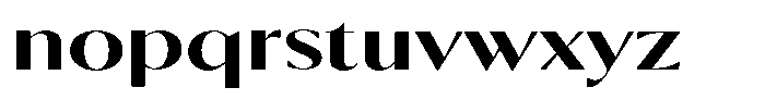 Calvion Sans Calvion Bold Expanded Font LOWERCASE