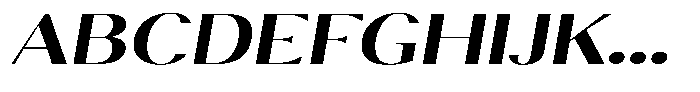 Calvion Sans Calvion Bold Slanted Expanded Font UPPERCASE