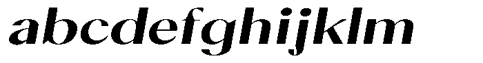 Calvion Sans Calvion Bold Slanted Expanded FONT