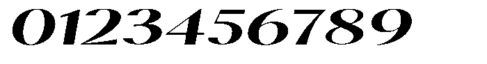 Calvion Sans Calvion Bold Slanted Extra Expanded Font OTHER CHARS