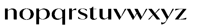 Calvion Sans Calvion Expanded Font LOWERCASE