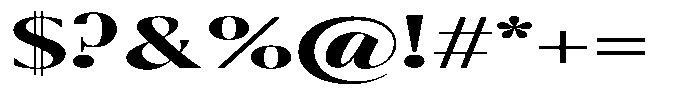 Calvion Sans Calvion Extra Bold Extra Expanded Font OTHER CHARS