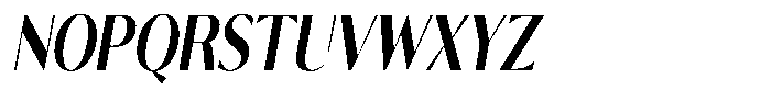 Calvion Sans Calvion Extra Bold Slanted Condensed Font UPPERCASE