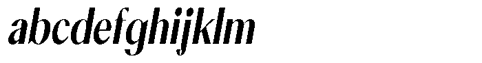Calvion Sans Calvion Extra Bold Slanted Condensed FONT
