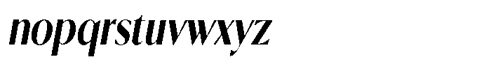 Calvion Sans Calvion Extra Bold Slanted Condensed Font LOWERCASE