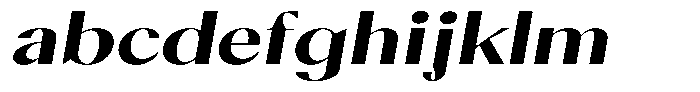 Calvion Sans Calvion Extra Bold Slanted Expanded FONT