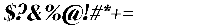 Calvion Sans Calvion Extra Bold Slanted Font OTHER CHARS