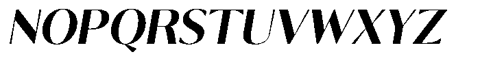 Calvion Sans Calvion Extra Bold Slanted Font UPPERCASE